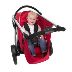 Phil&teds Phil & Teds Vibe 3 & Verve 3 Double Kit Cherry 2016 -Croozer Verkäufe 2959 vibe and verve stroller double kit rear facing on b