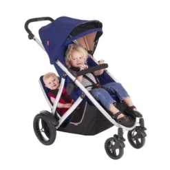 Phil&teds Phil & Teds Vibe3 & Verve 3 Double Kit Cobalt 2016 -Croozer Verkäufe 2960 vibe and verve stroller with double kit and 2 kids