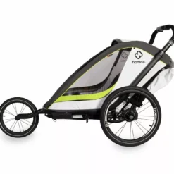 Hamax, Breeze Fahrradanhänger Für Kinder 2023 -Croozer Verkäufe ham400201 hamax breeze white green jogger side