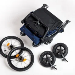 TFK Trends For Kids TFK Velo + Deichsel, Fahrradanhänger-Zwillingskinderwagen, Marine-schwarz -Croozer Verkäufe rs1383 t v2 s 334 folded 1 scr 54300 1200x800 1